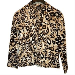 Chico's Additions By Chico's Animal Print Blazer Size 0/Small/4